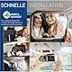 Sicherer Baby-Autospiegel - Unzerbrechlicher, 360° verstellbarer Innenspiegel für Rücksitze - Schnelle Installation - Klare und breite Sicht, um das Kind vollständig zu überwachen - Autozubehör