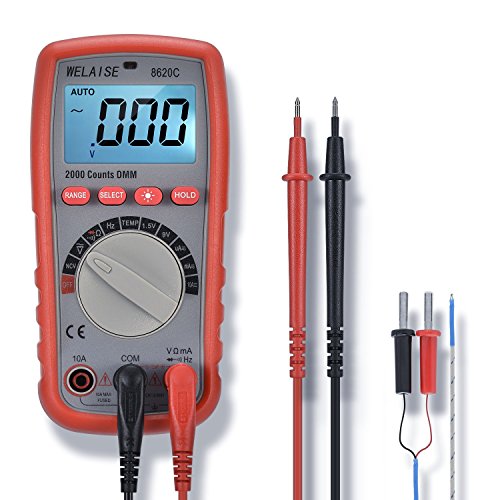 Suyncll Pressure Washer Digital Multimeter WELAISE Auto-Ranging Non Contact Voltage Detection Electronic,