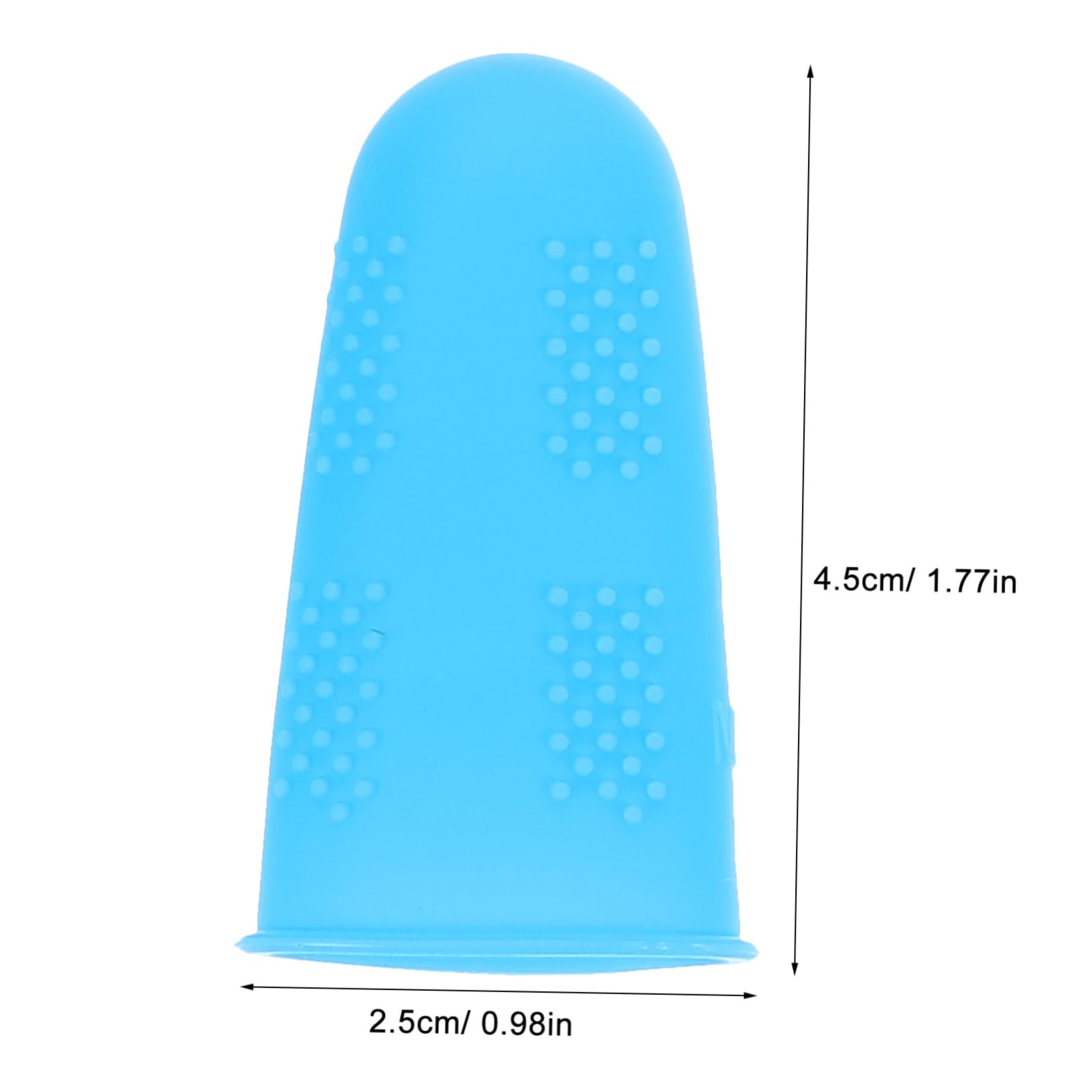 IWOWHERO Fingertip Guards Anti-scalding Non-Slip 10pcs Silicone Finger Sleeves for Safety