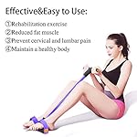 Multifunction Tension Rope, 6-Tube Elastic Yoga Pedal Puller Resistance Band, Natural Latex Tension Rope Fitness Equipment, for Abdomen/Waist/Arm/Leg Stretching Slimming Training - Image 5