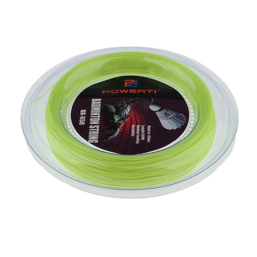 Giallo fluorescente di nylon durevole della corda della racchetta di badminton alta flessibilità