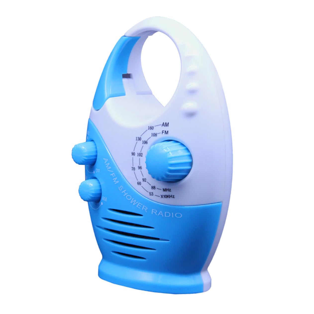 Radio Portátil de Ducha Función Am/FM, Altavoz Resistente al Agua y Diseño Compacto en Abs para Dormitorio y Oficina