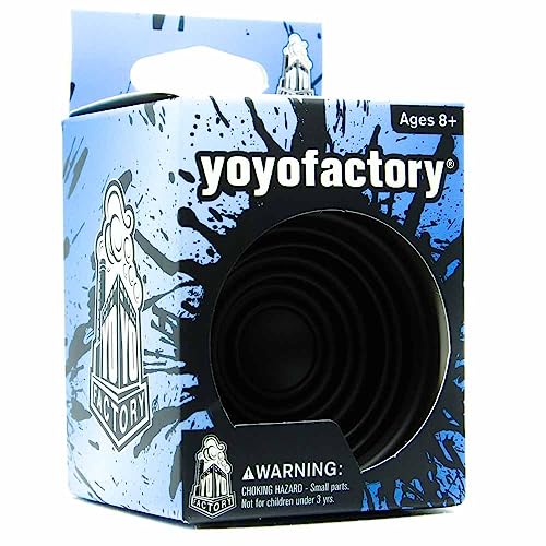 YoyoFactory BULLSEYE YoYo BLACK (Metal Yoyo Great For DNA Tricks, String, BallBearing