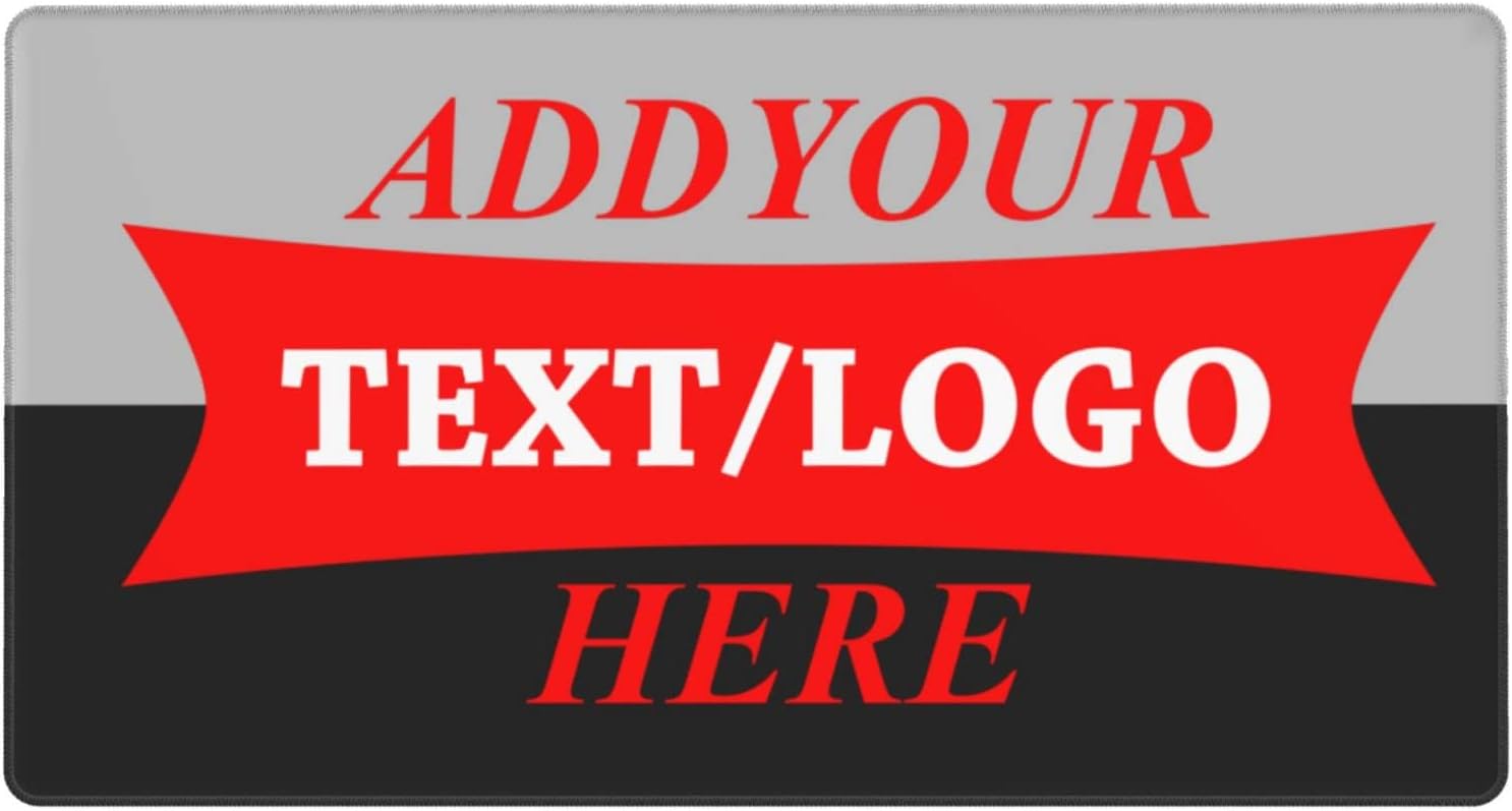 Custom Mousepad - Add Your Photo, Text, Logo Or Art Design and Make Your Personalized Gaming Mousepad 15.8x29.5 in