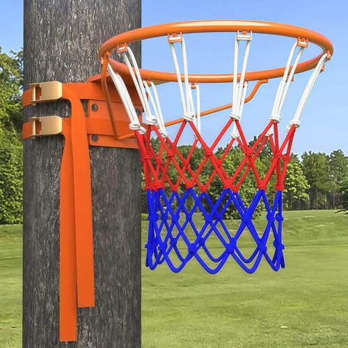 Panier de basket-ball de jardin portable à fixer sur arbre ou poteau
