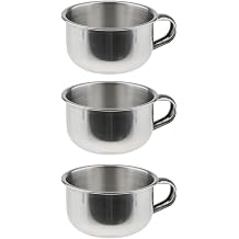 5 Pieces Men Shaving Mug Shaving Bowl Shaving Soap Bowl Shaving Mug Bowl Stainless Steel Rust Easy Clean Suitable for Home