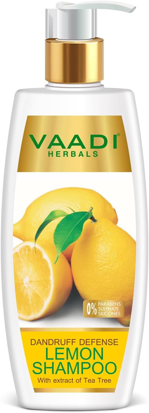 Vaadi Herbals Dandruff Defense Lemon Shampoo, 350 ml