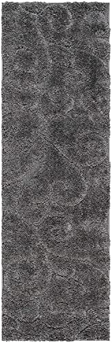 Image of Handwoven Microfibre 3D Rug for Living Room (Grey, 2 X 8 Feet (Runner), Microfibre)