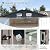 Aoxun 8x6 FT Outdoor Storage Shed Garden Metal Shed with Lockable Door Outdoor Large Shed for Tool, Garbage Can, Bike, Mower, Brown