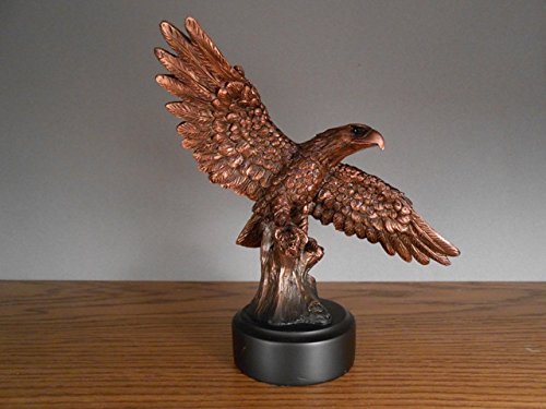 Marian Imports F11009 Eagle Bronze Plated Resin Sculpture - 7 x 4 x 7.5 in.