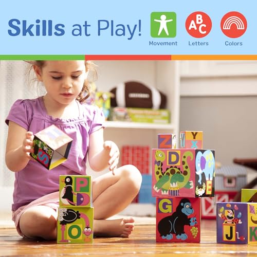 Melissa & Doug Deluxe 10-Piece Alphabet Nesting and Stacking Blocks - FSC Certified - Image 5