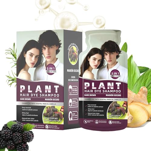 Tinte Para El Cabello En Espuma,10 Unidades Champú Tinte en Espuma - Crema Cobertura Canas para Estudiantes Adolescentes Hombres Principiantes Salón y Hogar