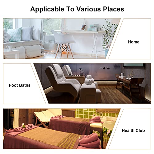 Elitzia Beauty Salon Nail Or Foot Bath Spa Portable Esthetician Trolley Cart for Foot Rest Pedicure Manicure Funiture Massage Table Salon Supplies Option (Dark Brown)