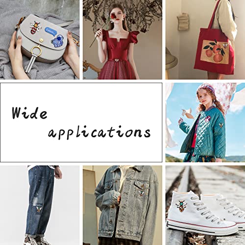 Infunly 6 Pieces Bee Beaded Patches Insect Patches Rhinestone Sew On Embroidered Patches Applique For Jeans, Jackets, Clothing, Scrapbooking Handbag Shoes Diy Decorative Patches #TOP5