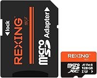 Vista 1 de microSDXC UHS-3 4K Full HD Video Tarjeta SD de monitoreo de transferencia de alta velocidad con adaptador para cámaras de salpicadero, sistema