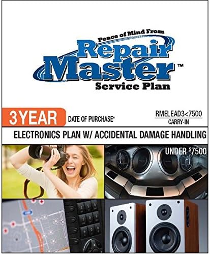 Repair Master 3-Yr Date of Purchase Electronics Plan with Accidental Damage from Handling - Under $