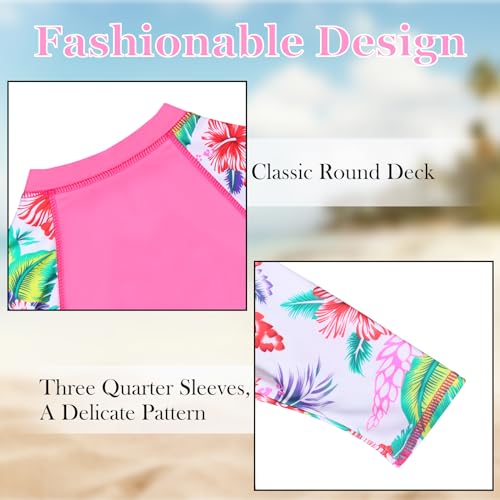 Baby Toddler Boy Girl Two Piece Swimsuit Set Kid Swimwear Bathing Suit UPF 50+2