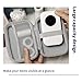 Phomemo D30 D35 Label Maker Machine Case Compatible with NiiMbot D11 D110 SUPVAN E10 Label Printer, Hard Carrying Container Storage Holder Organizer for Tape Roll, Charging Cable (Box Only)