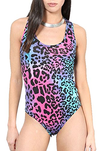 Ma online ladies racer back leotard womens plain sleeveless muscl…