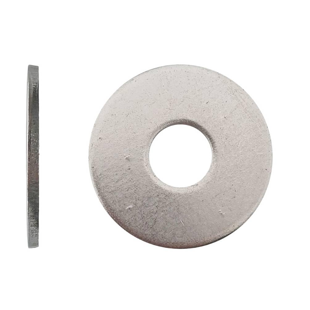 100 x flache Unterlegscheiben, extra groß, M12 mm, NFE 25513, Edelstahl A2. D-Work