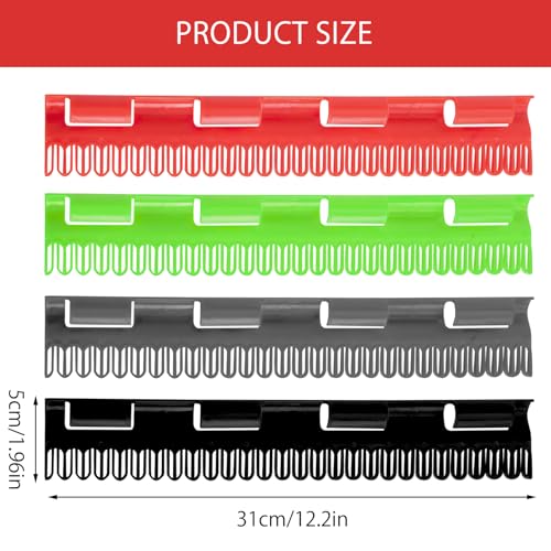 Miniatura 2 de Tnsland 4 Piezas Tendedero Calcetines Tendedero De Calcetines Tendedero Plastico Colgador Ropa Colgadores De Ropa Drying Rack Clothing Para Calcetines, Ropa Interior, Toallas, Guantes