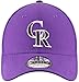 New Era Unisex-Adult MLB The League 9FORTY Alternate Primary Logo Adjustable Hat Cap One Size Fits All - Colorado Rockies Purple