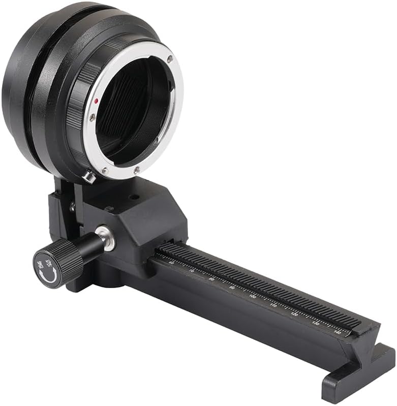 FEICHAO Macro Bellows Camera Lens Support Holder Extension Tube Compatible with FX Lens (Single-Track)