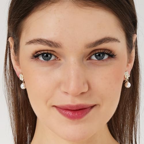 Clip On Earrings for Women 925 Sterling Silver Dangle Hypoallergenic Handmade Leverback Dangle Spiral Dangle Drop Earrings for Women Silver/Gold Plated3