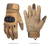 TFROCO Outdoor Gloves for Men, Wear-Resistant Touch Screen Full Finger Gloves for Cycling, Motorcycl