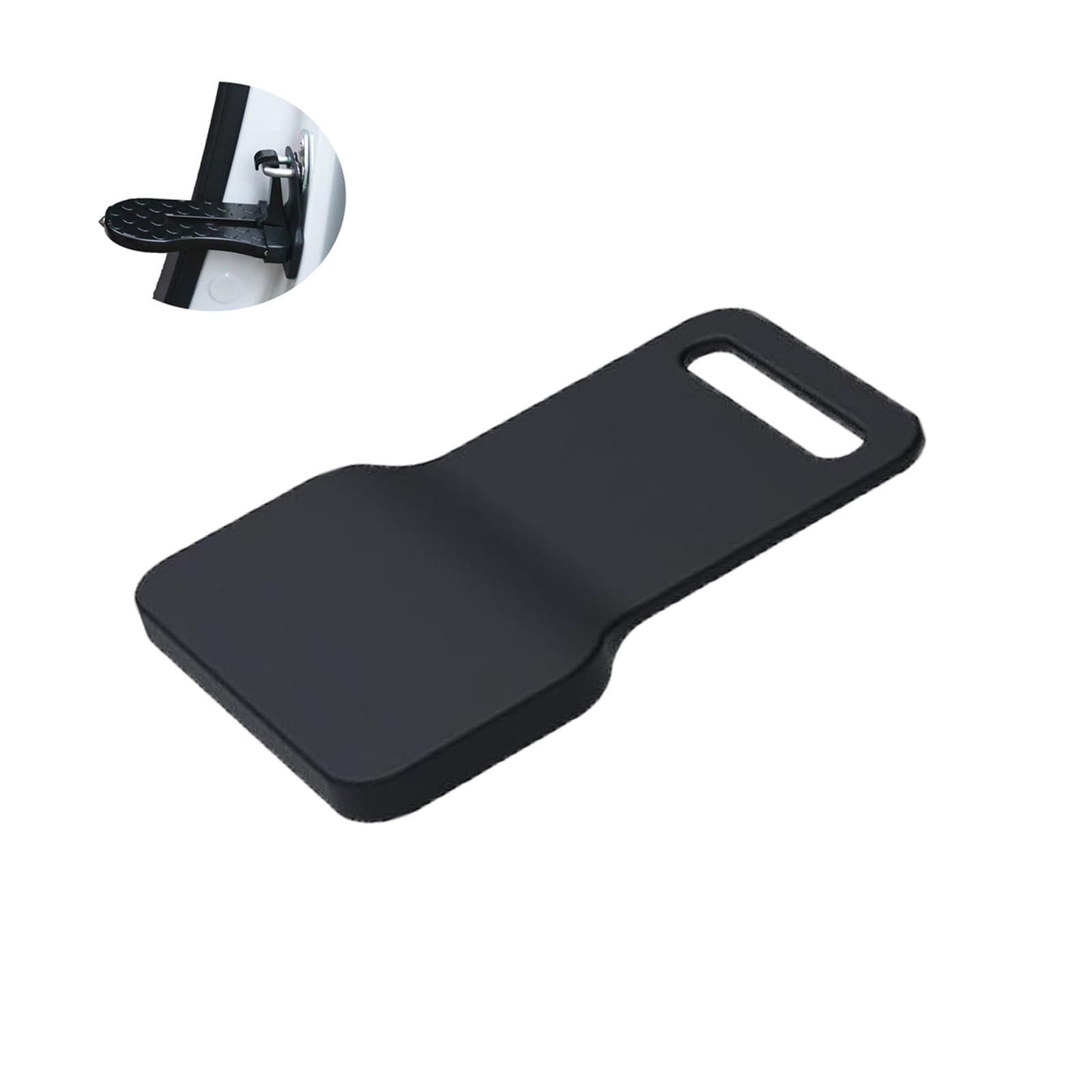 Rubber Wrapped Stainless Steel Plate for Car Door Step Hook, Car Door Latch Protector, Reduces Scratches or Dents on Car, SUV and Truck
