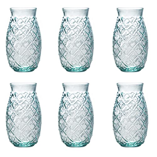 Happy Deko 6x Cocktail Glas Ananas Longdrink Gläser 700ml Trinkgläser (2360)