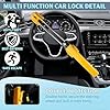 Steering Wheel Lock Twin Bar, Steering Wheel Lock, Heavy Duty Car Locks Anti-Theft Device, Car Devices with Three Keys, Universal Fit, Adjustable Length #5