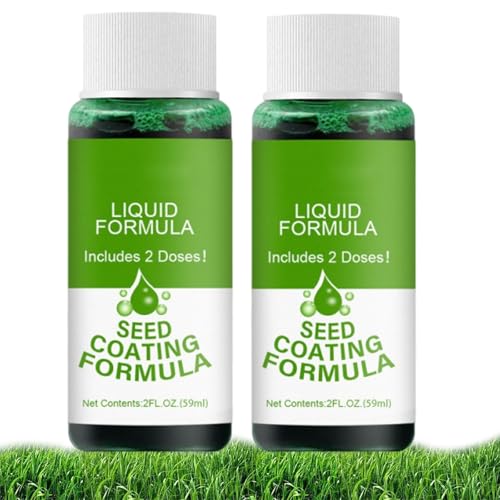 Spray Para Césped Verde Y Daños, Spray Para Césped Verde, Spray Líquido De Semillas De Césped Para Hidrosiembra, Spray Líquido De Semillas De Césped Para Césped (2 unidades)