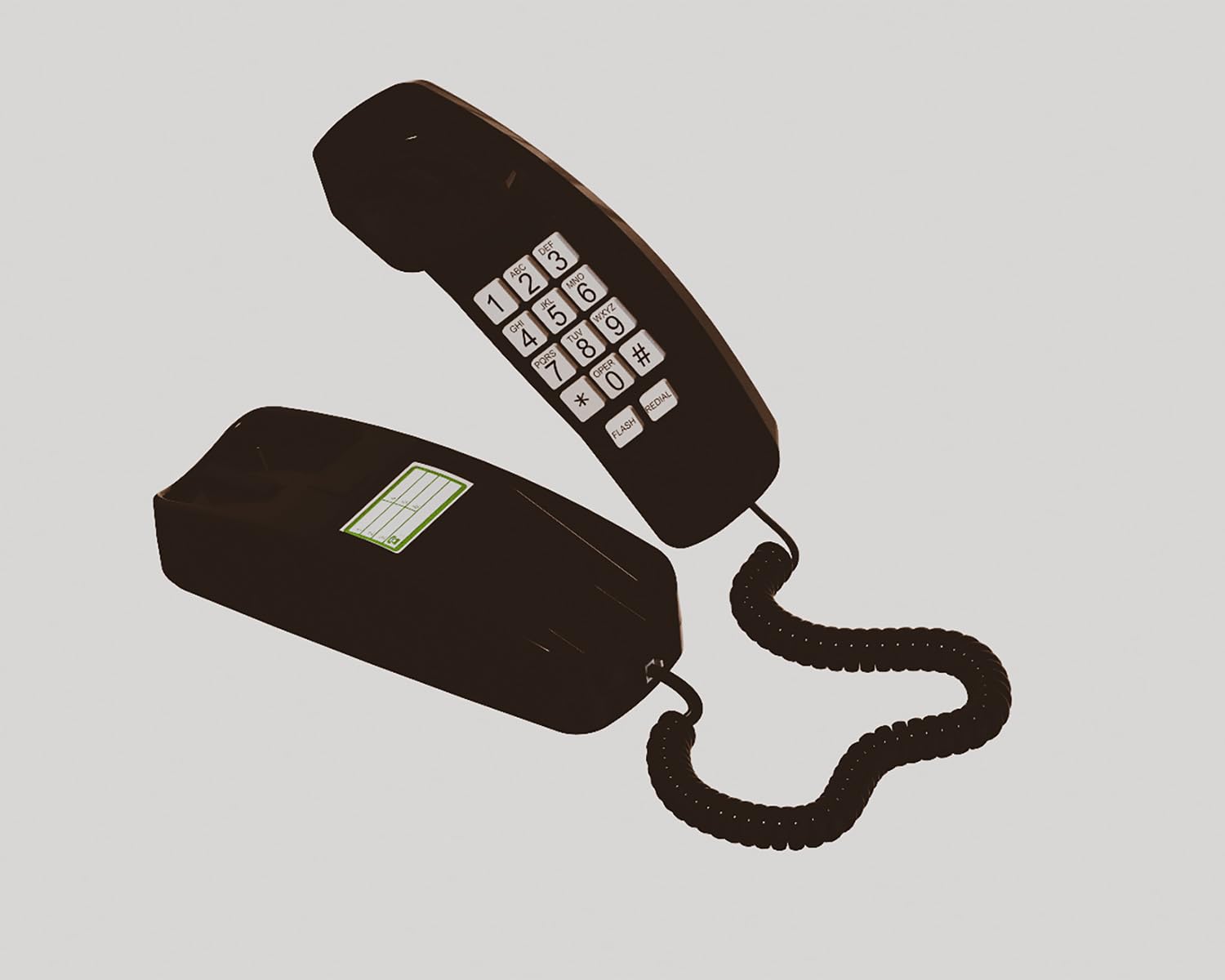 iSoHo Big Button Corded Phone for Seniors – Easy-to-Use Landline with Lighted Keypad, Ergonomic Handset & No Power Needed – Retro Home Phone for Elderly, Visually Impaired & Hard of Hearing, Black