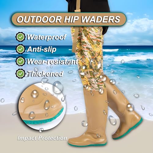 Hip Waders Waders Leves De Quadril Para Homens, Botas De Pesca Respiráveis ​​de Joelho Alto, Waders