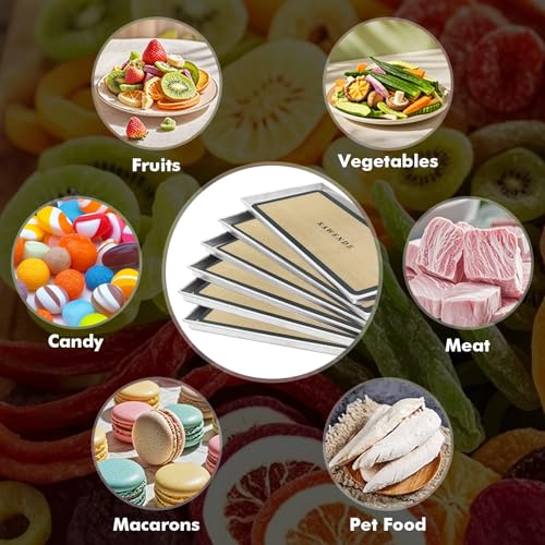 6 PCS Silicone Tray Mats Set for HARVEST RIGHT Freeze Dryer Large Trays - Freeze Dryer Machine Reusable Accessory, 19.75\"×8.43\", Prevent Food Items From Sticking Freeze Dryer Trays - Thumbnail 7