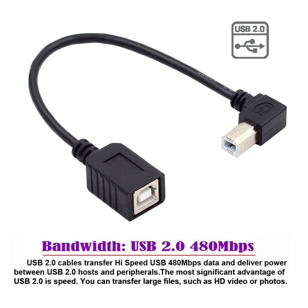 Amazon.co.jp: cablecc Type B オス - メス USB 2.0 延長