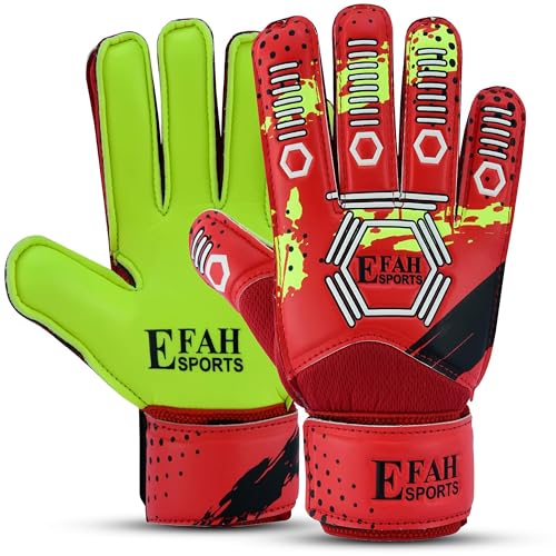 EFAH SPORTS Soccer Goalkeeper Gloves for Kids Boys Children...