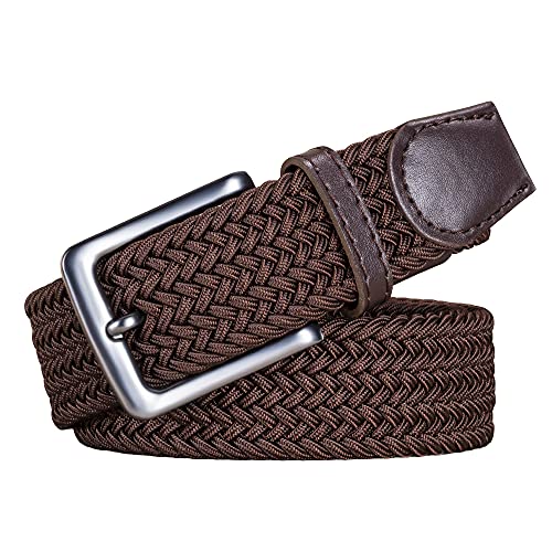 Image of AGEA Elastic Stretch Woven Braided Waist Belt for Men and Women