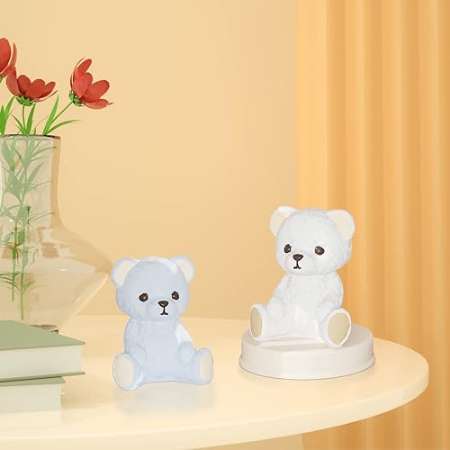 Miniatura 4 de Zayookey 2 moldes de resina de oso de peluche, molde de vela de animales de silicona, molde de fundición de resina epoxi de oso 3D para