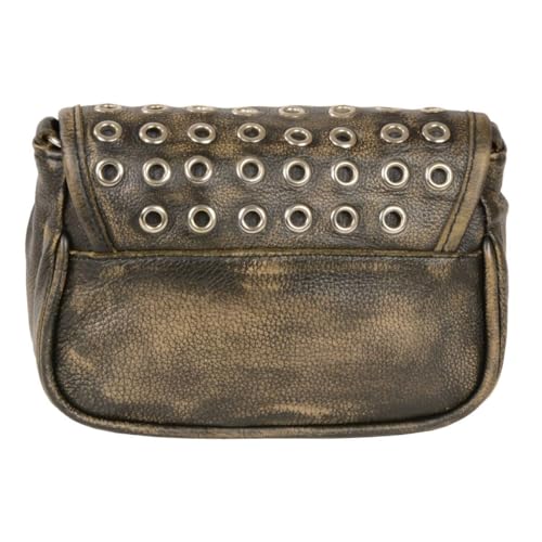 Milwaukee Leather MP8830 Ladies Distress Brown Leather Chain Strap Shoulder Bag3