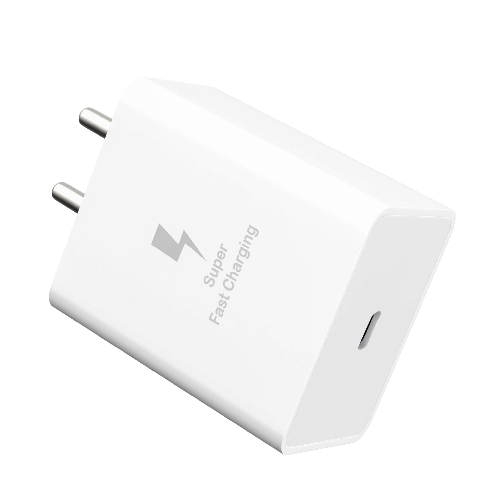 Kratos 25W Type C Charger Super Fast Adapter Compatible with Samsung Galaxy M05/M15/F15/A15/M35/A35/A55/M55| M34/M14/F34/F14/F54/A14/S24/S23/S21 Fe/S23 Fe/Z Fold/Flip/6/5/4/3/Tab,Charger adapter,White-image-29