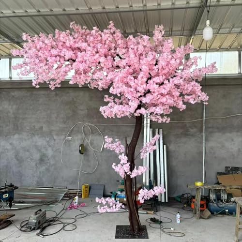 ZLZNX Arbres de Fleurs de Cerisier artificiels Grande Plante Rose Arbre à souhaits Fausse Fleur en Soie Faite à la Main décoration de Centre...