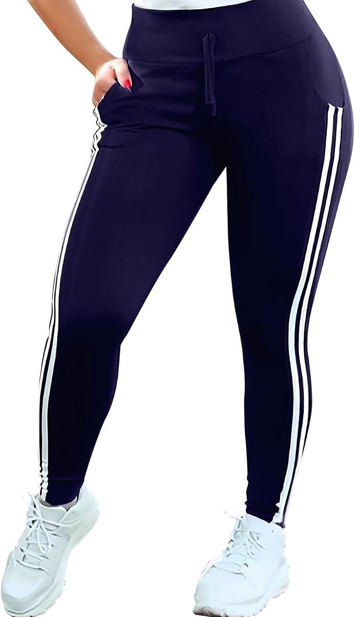 PINSV Women's Joggers Pants Running Sweatpants Athletic Workout Yoga Leggings with Pockets