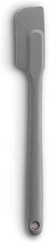 Mrs. Anderson's Baking Espátula delgada de silicona, flexible, antiadherente, resistente al calor, gris