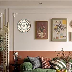Wood wall clock for kitchen small wall clocks battery operated 12 inch rustic wall clock slient farmhouse clocks for walls no solid wood it is with mdf material  urban country home decor