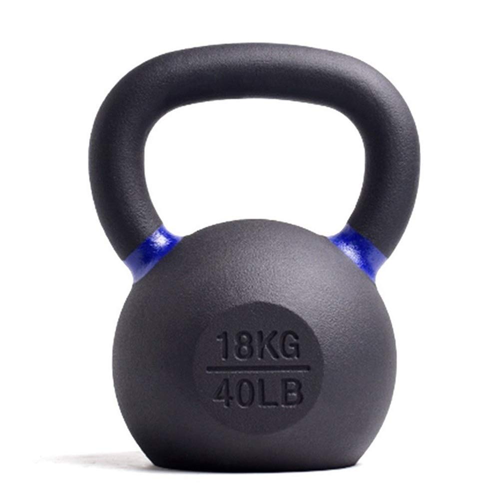 Kettlebell AGYH Ghisa, Nero Pesanti Forza di Formazione Attrezzature for Il Fitness, Stare Tranquillo, 4kg/6kg/ 8kg/10kg/12kg/14kg/16kg/18kg/20kg/24kg/ 28kg (Size : 18kg/39.6lb)