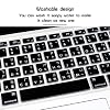 HRH Taiwanese Chinese Characters Silicone Keyboard Cover Skin Protector for MacBook Air 13,for MacBook Pro 13/15/17(with or w/Out Retina Display,2015 or Older Version)&for iMac Older USA -Black