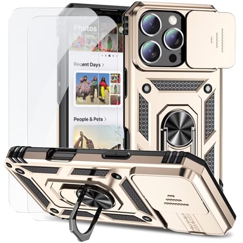 HAOFUGUI gѓdbP[XΉXiaomi Poco X7 Pro 5G, t [2pbN] XN[veN^[, TPU+PC w\ ϏՌ y P[X, 360x] X^h@\ Jی h~dbP[X-S[h