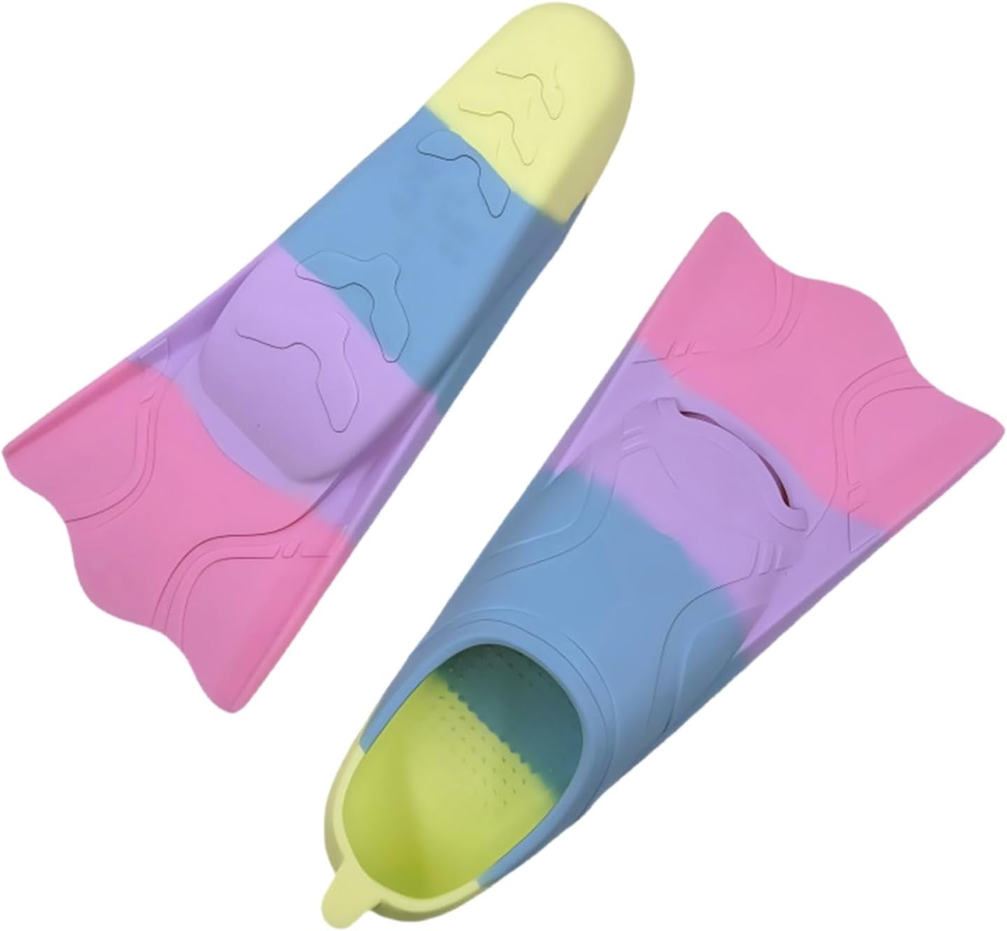 1pair Flexible Swimming Fin High Efficiency Swimming Training for Men Women Kids Corrosions Snorkels Gear